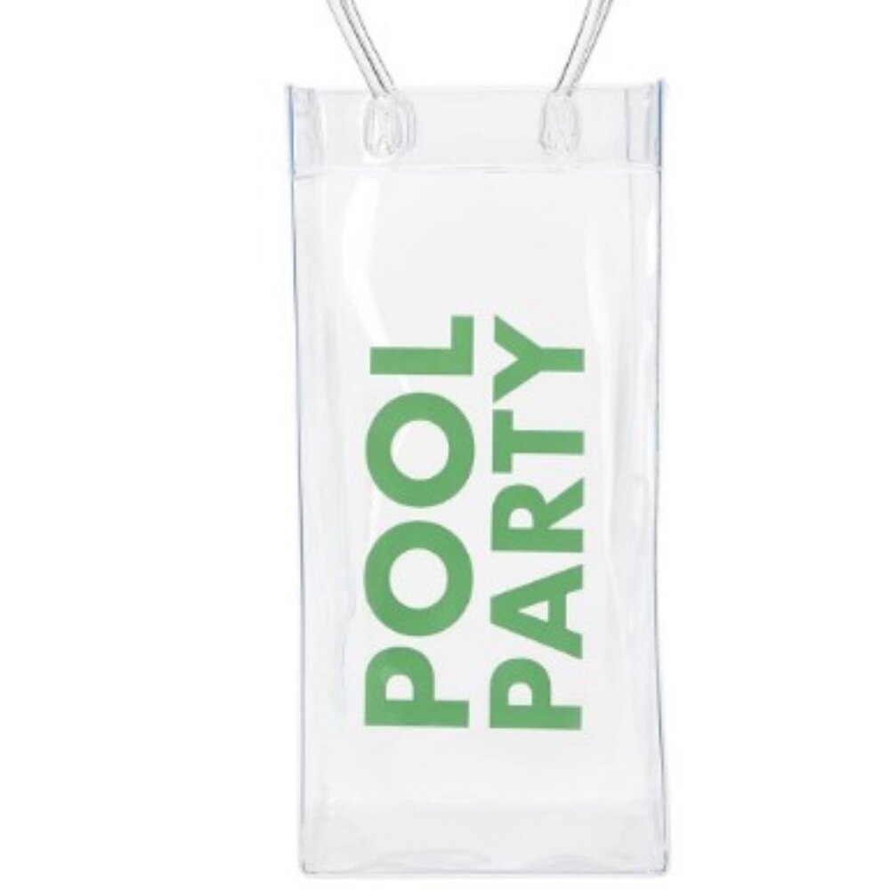 Pool Party Clear Wine Bag, NWT